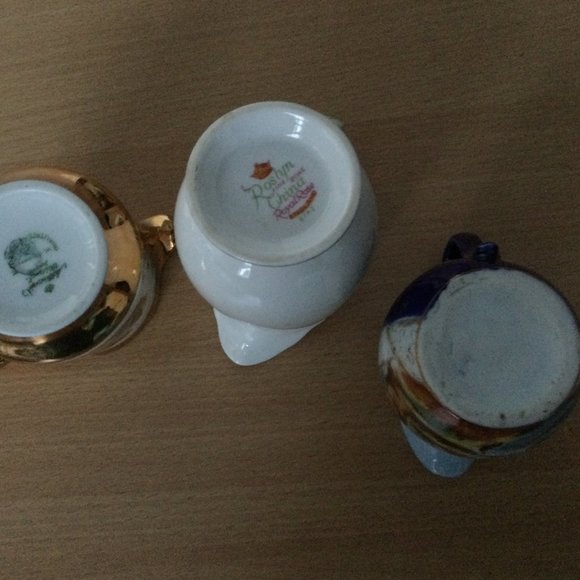 Lot of 6 vintage hand painted milk jars small mixed Japan west Germany England - Picture 7 of 7